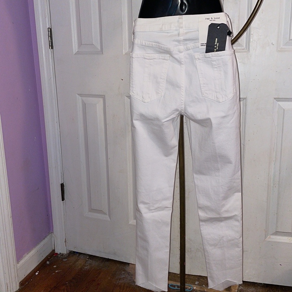 Rag & Bone White Manson High Rise Ankle Skinny Jean - Size  26” - Picture 3 of 13
